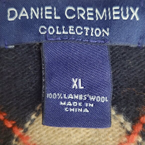 Daniel Cremieux Collection ~ Sz XL ~ Lambs’ Wool Sweater ~ Excellent Condition - Picture 7 of 7